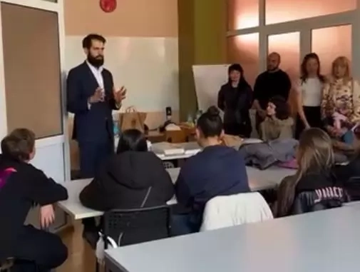 Арх.Пламен Мирянов проведе християнска беседа с ученици навръх Благовещение